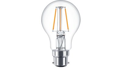 LED Filament-Lampe, transparent, 40W A60 B22