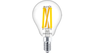 LED Filament Bulb Clear 40W A15 E12 x2