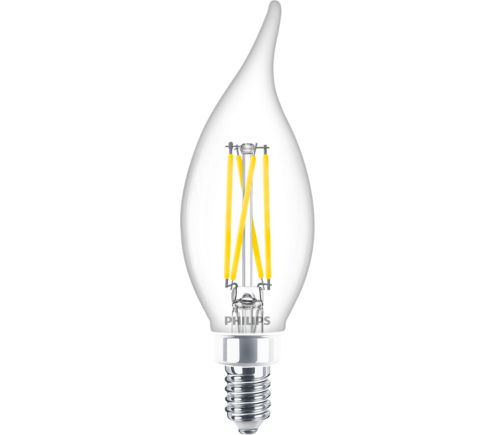 Led candle filament bulb top