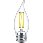 LED Filament Candle Clear 60W BA11 E26 x3
