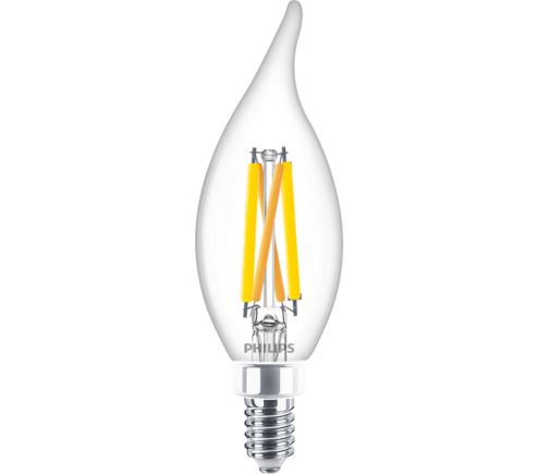 LED Filament Candle Clear 60W BA11 E12 x3 046677566685 Philips