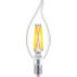 LED Filament Candle Clear 60W BA11 E12 x3