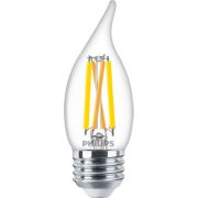 LED Vela de filamento transparente de 60&nbsp;W BA11 E26 x3