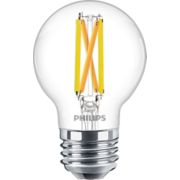 LED Vela de filamento transparente de 60&nbsp;W G16.5 E26 x2