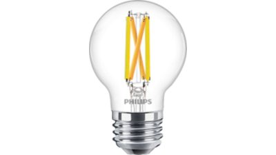 LED Filament Candle Clear 60W G16.5 E26 x2