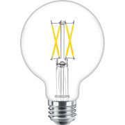DEL Ampoule flamme transparente G25 E26 &agrave; filament x3, 60&nbsp;W