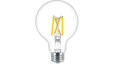 LED Filament Candle Clear 60W G25 E26 x3
