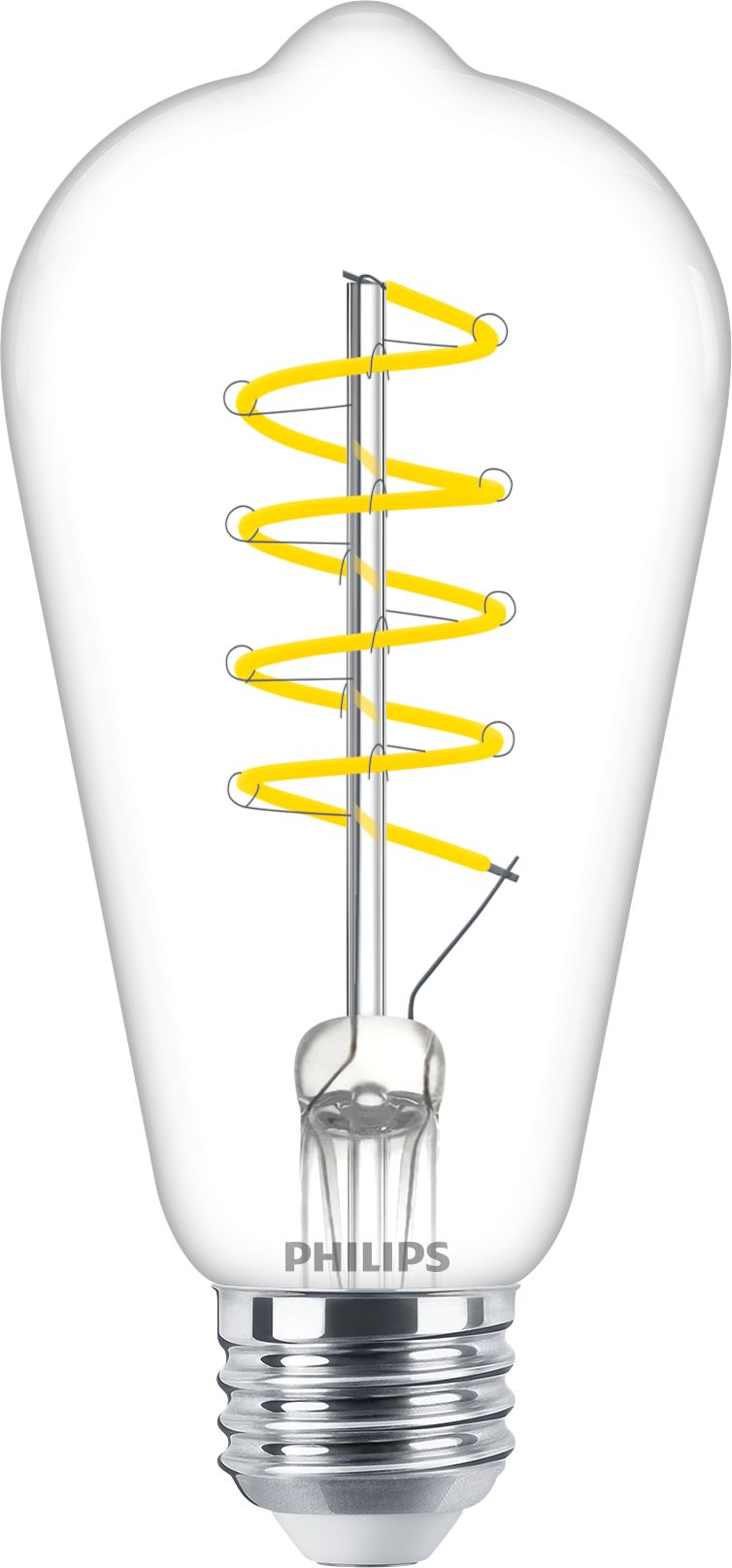 LED Filament Bulb Clear 60W ST19 E26 046677565824 Philips