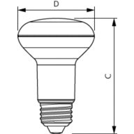  Single Contact Medium Screw R 63mm Frosted