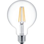 LED Bombilla de filamento transparente 60&nbsp;W G93 E27