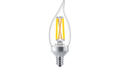 LED Filament Candle Clear 75W BA11 Universal x3