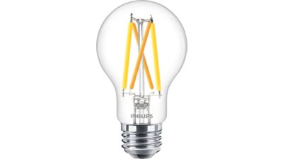 LED Filament Bulb Clear 60W A19 E26 x2