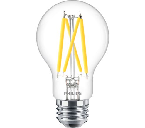 LED Filament Bulb Clear 60W A19 E26 x2 046677573478 Philips