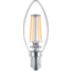 LED Lumânare cu filament transparentă 40 W B35 E14 x3