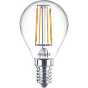LED Vela de filamento transparente 40&nbsp;W P45 E14 x2