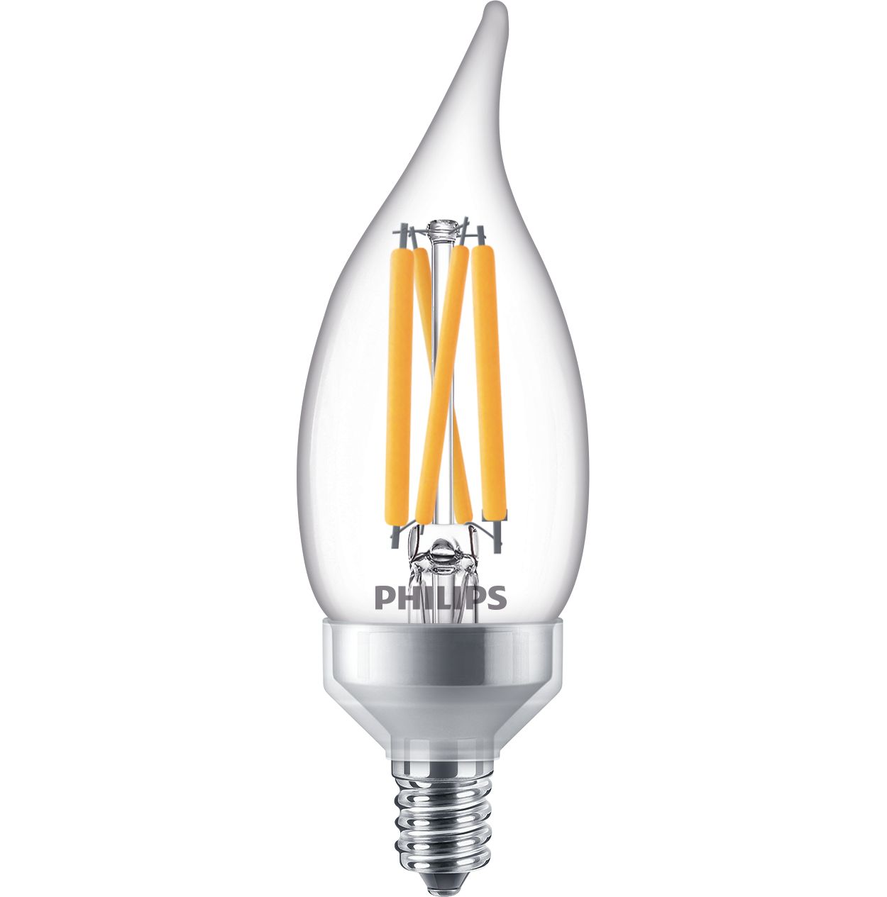Clear LED candle bulbs add a sparkle to your home