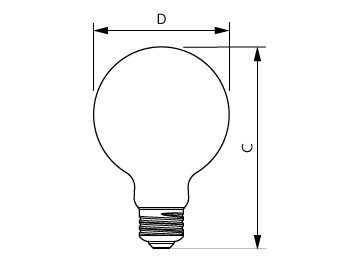  Single Contact Medium Screw G25 Clear