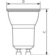 MR11 GU10 3.5W 35W WW 36D 2700K SRT6 929001364655 Philips lighting