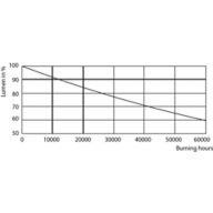 Lumen Maintenance Diagram - MASLED ExpertColor5.5-50W GU10 927 36DUK