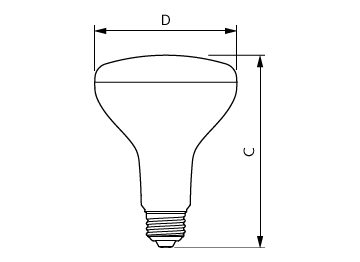  Single Contact Medium Screw BR30 Frosted