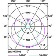 Light Distribution Diagram - 16.5T8/CNG/48-840/MF21/G 25/1