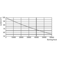 Lumen Maintenance Diagram - CorePro LED PLL HF 24W 865 4P 2G11