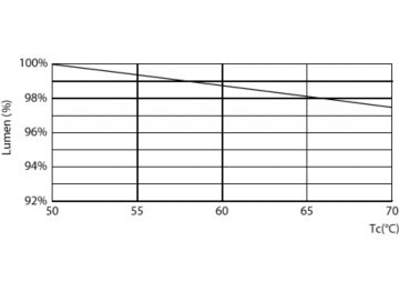 Lumen Maintenance Diagram - Ledtube DE 1200mm 19W 865 T8 G13 EG