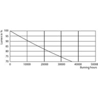 Lumen Maintenance Diagram - CorePro LED PLC 9W 840 4P G24q-3