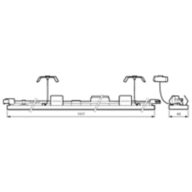 Dimension Drawing (without table) - LL515S 80S/840 PSD WB UNIV TW3 WH
