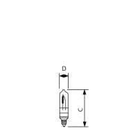  Mini Candelabra T-4 Clear