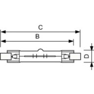  R7s T 12mm (T3) Clear