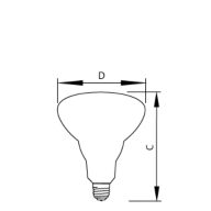  Single Contact Medium Screw BR30 Frosted
