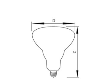  Single Contact Medium Screw BR40 Clear