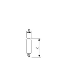  Candelabra Screw T-6 Clear