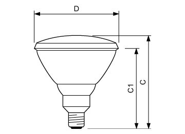  E27/51 PAR 4.75 inch/121mm