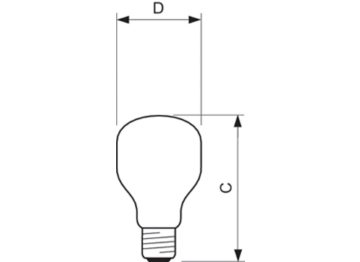  E27 T 55mm Soft White