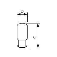  B15 T 22 mm x 51 mm Clear