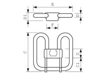Dimension Drawing (with table) - PL-Q 28W/830/2P 1CT/10BOX