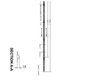 Dimension Drawing (without table) - LS168S LED4 965 IP20 L5000 COB