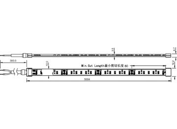 Dimension Drawing (without table) - LS170S LED4 S 927 IP65 L5000 PRO G2