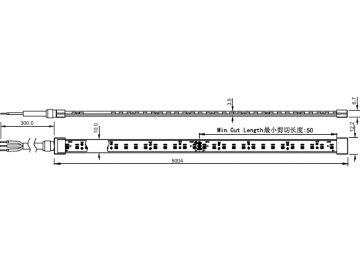 Dimension Drawing (without table) - LS170S LED10 TNW IP65 L5000 PRO G2