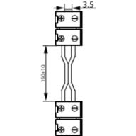 Dimension Drawing (without table) - LS corner connector IP20 50pcs EU