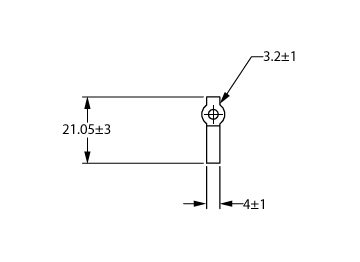 Dimension Drawing (without table) - LS mounting clips IP20 50pcs EU
