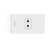 Switches & Sockets 2P US-EU Socket with Grid