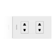 Switches &amp; Sockets 2P US-EU Socket with Grid