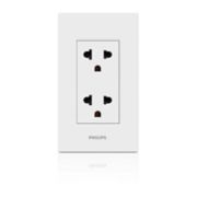 Switches &amp; Sockets 2P+E Socket with Grid
