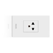 Switches &amp; Sockets 2P+E Socket with Grid