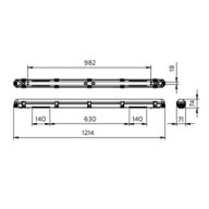 Dimension Drawing (without table) - WT065C LED29_48S/840 PSU L1200 TW1