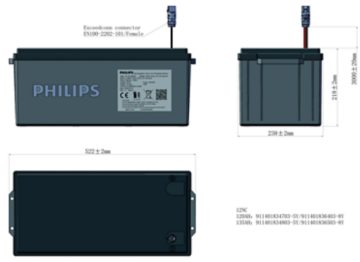 Dimension Drawing (without table) - ZJS603 135Ah 25.6V LFP UG Solar 5Y