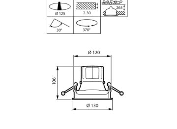 Dimension Drawing (without table) - RS771B 20S/830 PSU-E NB WH